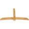 Ekena Millwork Bellingham Rough Sawn Timber Gable Bracket, Western Red Cedar, 84"W x 49"H x 4"D x 6"F, 14/12 Pitch GBW084X49X0406BEL00RWR - alternate 4